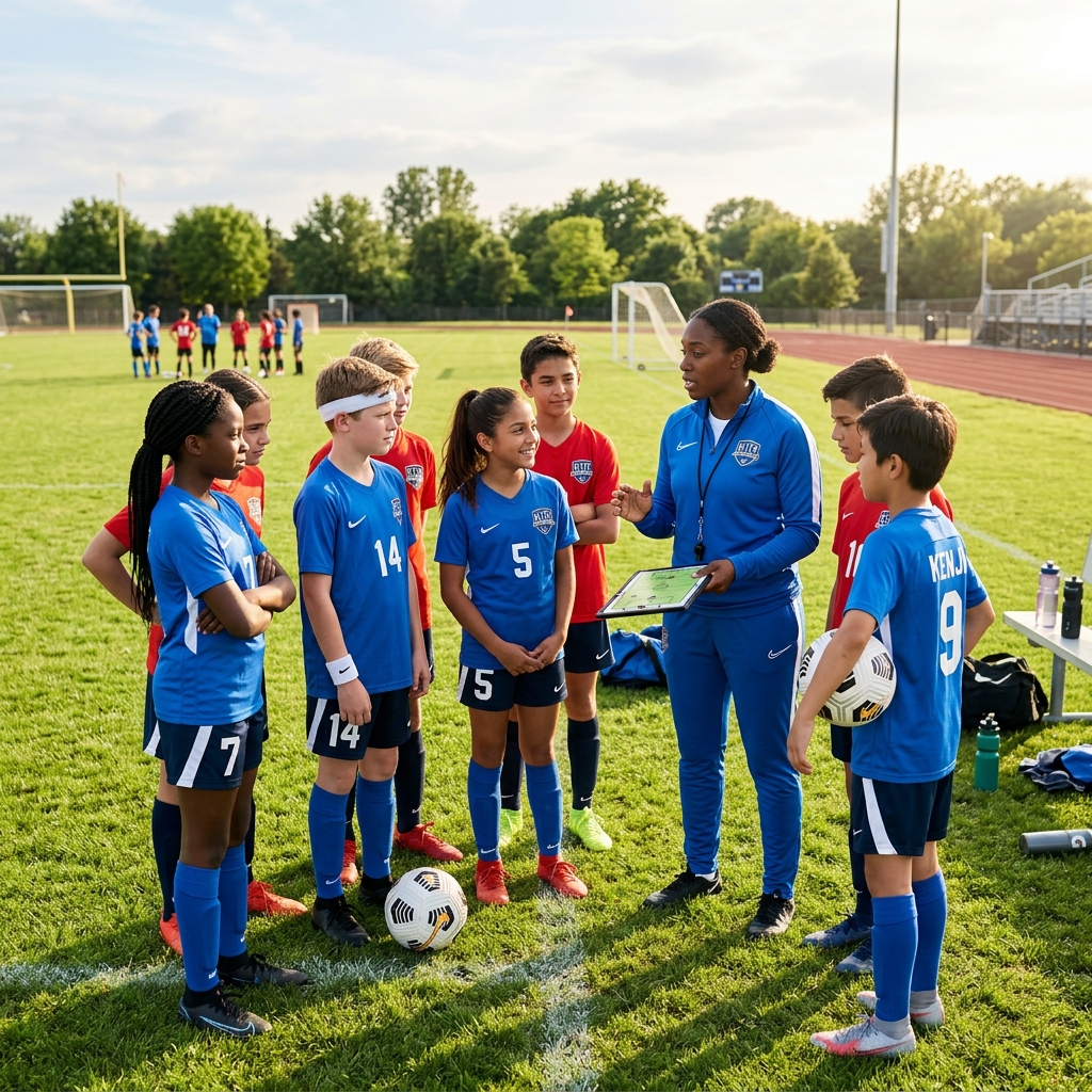 Youth athletes learning
